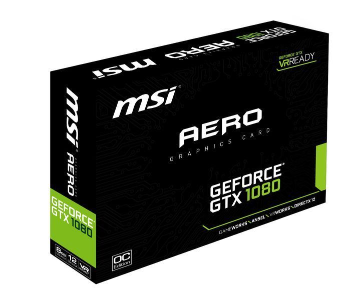 Видеокарта MSI GeForce GTX 1080 AERO 8G OC 8GB GDDR5X 5s0g0c0ss фото