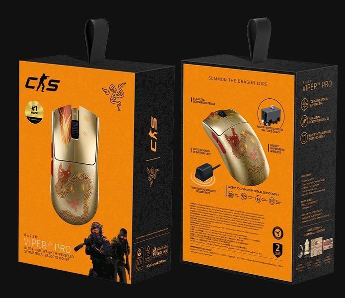 Мышка RAZER Viper V3 PRO Wireless Counter-Strike 2 Edition (RZ01-05120800-R3M1 ) 67622 фото