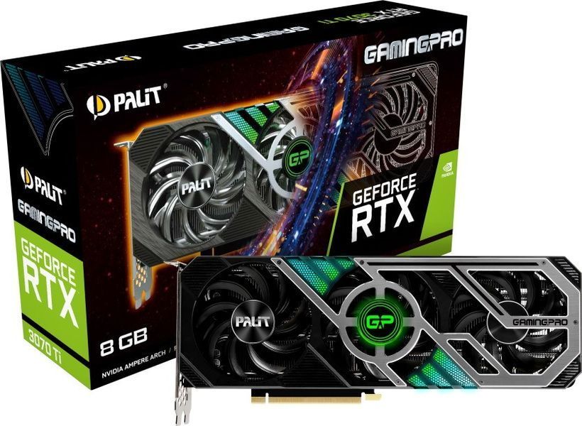 Видеокарта Palit GeForce RTX 3070 Ti GamingPro (NED307T019P2-1046A) б/в od8sag7sa фото