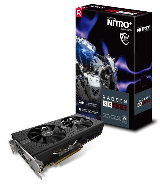 Відеокарта Sapphire Radeon RX 580 NITRO+ 8GB (11265-01-20G) б/в 2fsg5gsgs00 фото