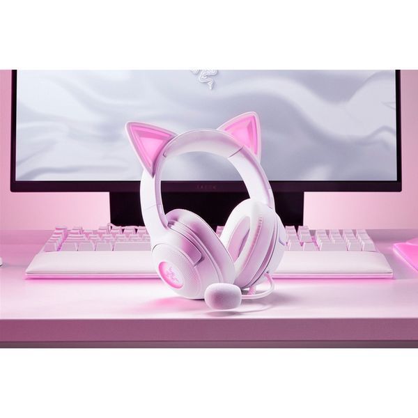 Гарнитура RAZER Kraken Kitty V2 White (RZ04-04730600-R3M1) 67320 фото