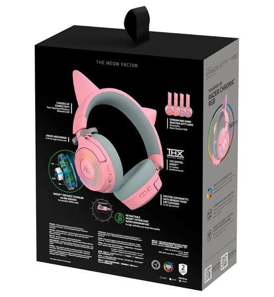 Гарнітура RAZER Kraken Kitty V3 PRO Quartz (RZ04-05170200-R3M1) 67586 фото