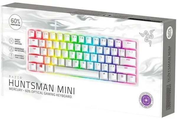 Клавіатура RAZER Huntsman V3 PRO mini white (RZ03-04991700-R3M1) 66876 фото
