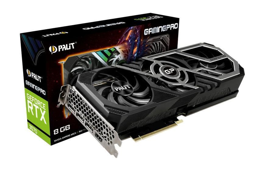 Відеокарта Palit GeForce RTX 3070 GamingPro (NE63070019P2-1041A) ki8gs5bj00 фото