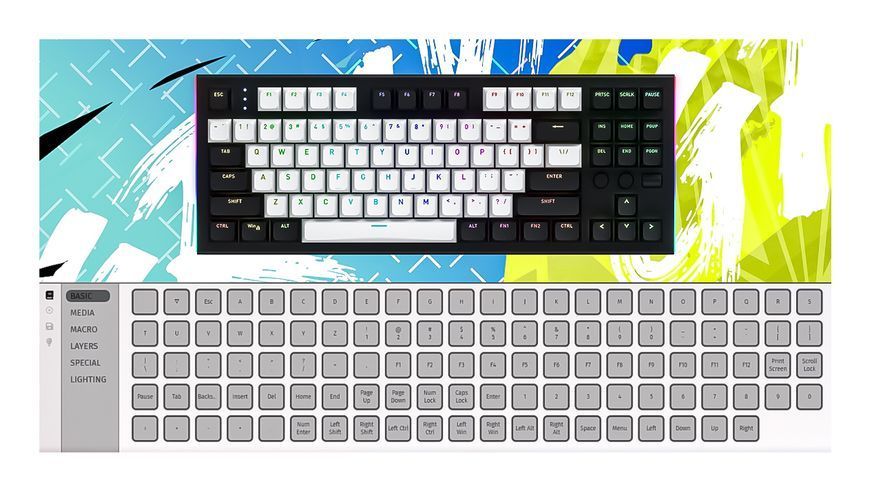 Клавиатура HATOR Gravity TKL orange (HTK561) white US Layout 67348 фото