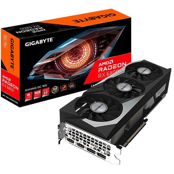 Видеокарта GIGABYTE Radeon RX 6800 GAMING OC 16G (GV-R68GAMING OC-16GD) pz1rot2exc5szx0c0 фото