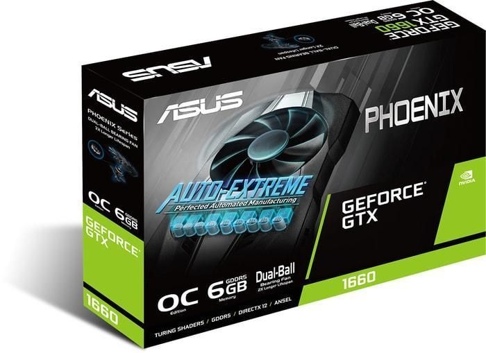 Відеокарта ASUS GeForce GTX1660 SUPER 6144Mb PHOENIX OC (PH-GTX1660S-O6G) б/в 3d20f0fs фото