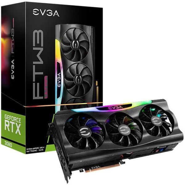 Відеокарта EVGA GeForce RTX 3080 FTW3 ULTRA GAMING (10G-P5-3897-KL) mq1ty4dfc2ty0z0 фото