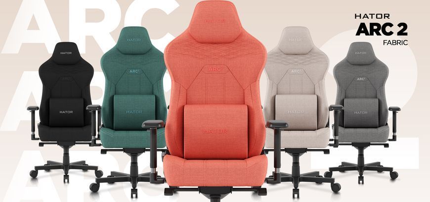 Крісло HATOR Arc 2 XL Fabric (HTC2109) Orange 67129 фото
