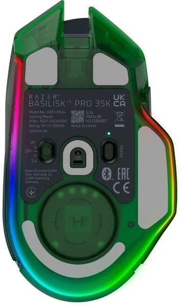 Мышка RAZER Basilisk V3 PRO Wireless 35K Phantom Green (RZ01-05240300-R3G1) 67390 фото