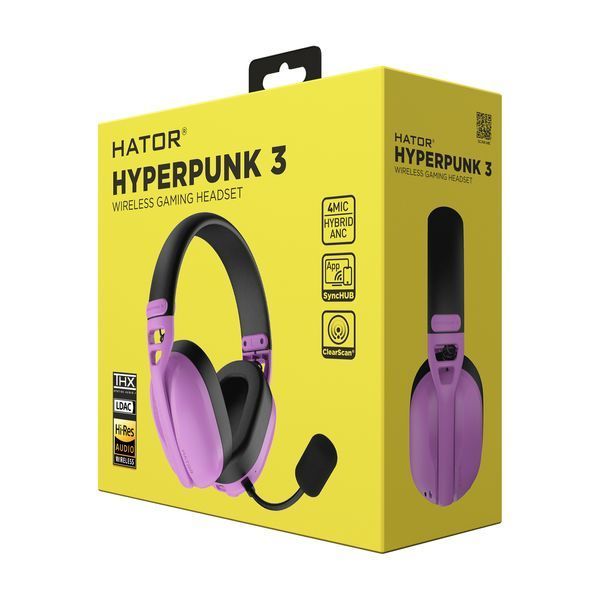 Акустична система HATOR HYPERPUNK 3 Hi-Res (ESH19) wireless cyber violet SyncHUB connection 67379 фото