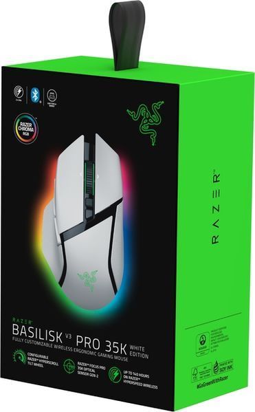 Мишка RAZER Basilisk V3 PRO Wireless 35K white (RZ01-05240200-R3G1) 67167 фото