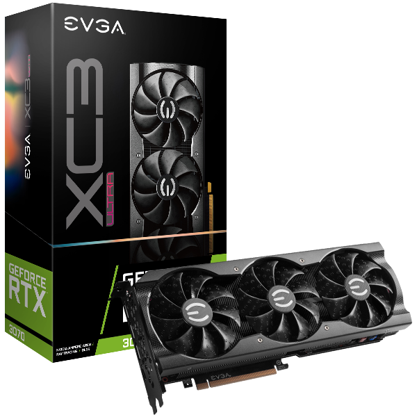 Відеокарта EVGA GeForce RTX 3070 XC3 Ultra Gaming (08G-P5-3755-KR) pq1qa0r4df0cx0 фото