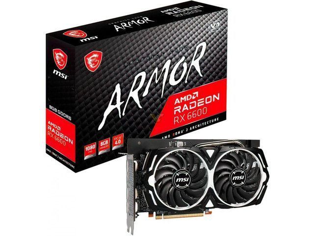 Відеокарта MSI Radeon RX 6600 ARMOR 8G pq6wr5azx0a0 фото