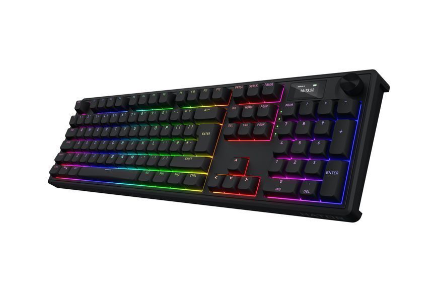 Клавіатура HATOR Skyfall 100 PRO wireless (HTK4101EU) black UK-ISO silent switches 67627 фото