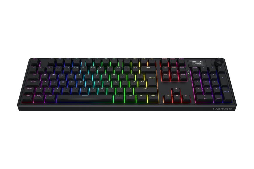 Клавіатура HATOR Skyfall 100 PRO wireless (HTK4101EU) black UK-ISO silent switches 67627 фото