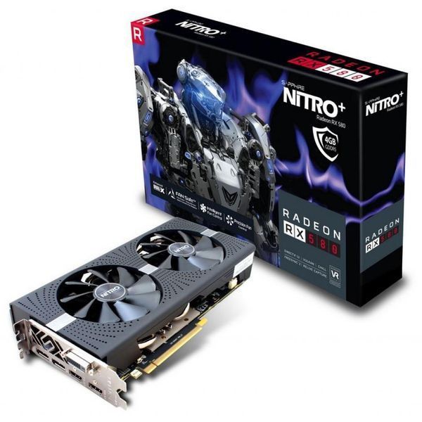 Видеокарта Sapphire NITRO+ Radeon RX 580 4GB GDDR5 (11265-07-20G) б/в sm8d0vg7hsdv фото