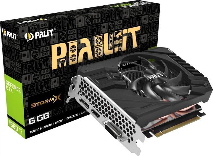 Видеокарта Palit GeForce GTX 1660 Ti StormX 6GB GDDR6 si786dbrfv фото