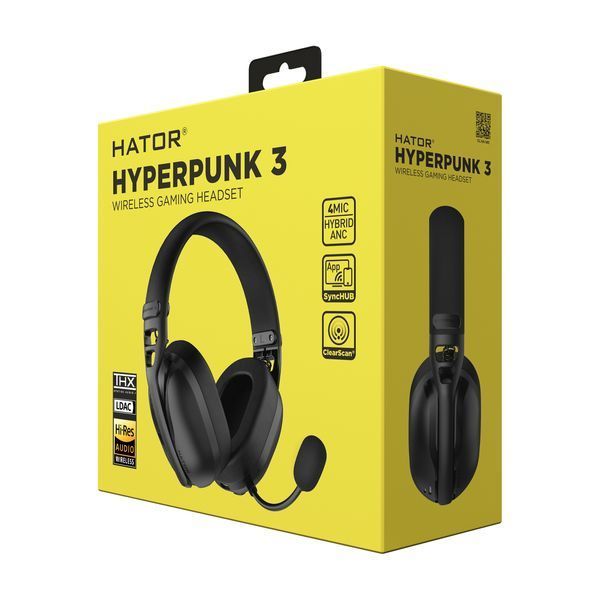 Акустична система HATOR HYPERPUNK 3 Hi-Res (ESH15) wireless black SyncHUB connection 67135 фото