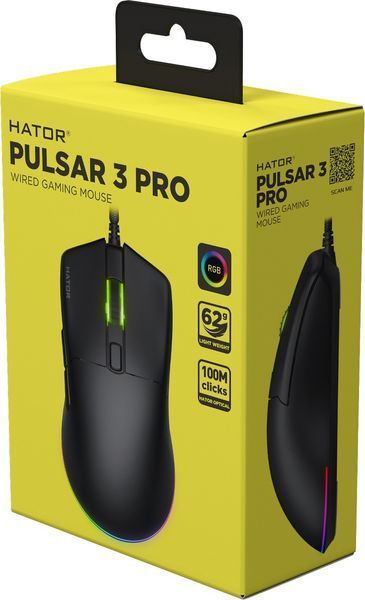 Мышка HATOR Pulsar 3 PRO (HTM620) black 67008 фото