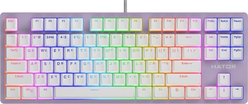 Клавиатура HATOR Rockfall 2 Mecha TKL orange (HTK-520) black 66673 фото