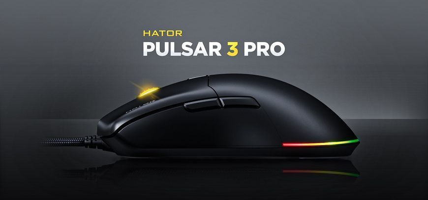 Мышка HATOR Pulsar 3 PRO (HTM620) black 67008 фото