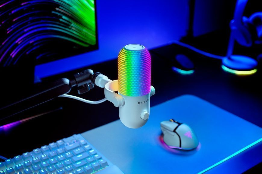 Мікрофон RAZER Seiren V3 Chroma, White (RZ19-05060200-R3M1) RZ19-05060200-R3M1 фото