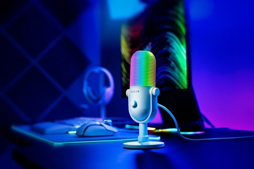 Мікрофон RAZER Seiren V3 Chroma, White (RZ19-05060200-R3M1) RZ19-05060200-R3M1 фото