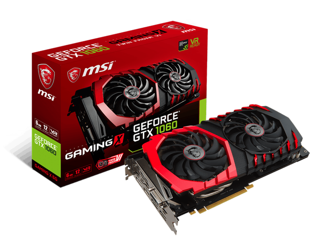 Відеокарта MSI GeForce GTX 1060 GAMING X 6G la3as5fg0cx0zx фото