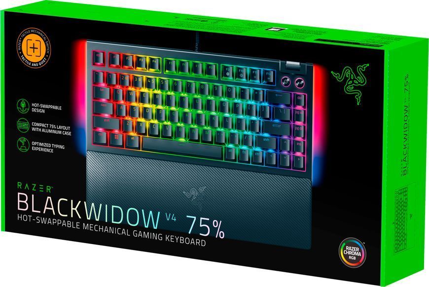 Клавіатура RAZER BlackWidow V4 75% White (RZ03-05001700-R3M1) 66756 фото